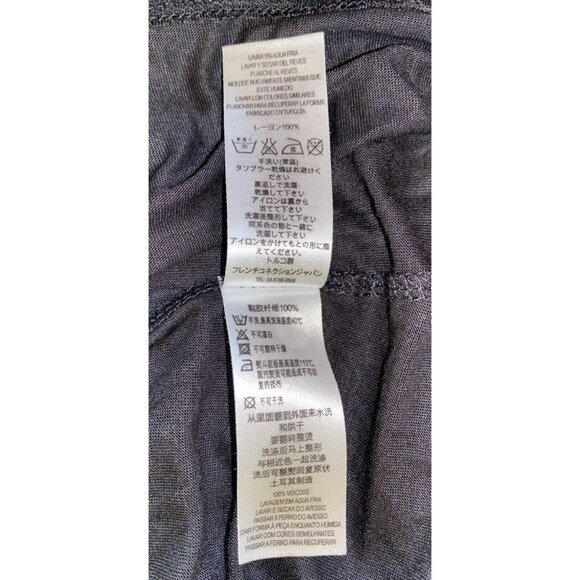 INC International Concepts Womens Black Sleeveless Halter Top W/ Gold Rings 100% - Picture 7 of 10